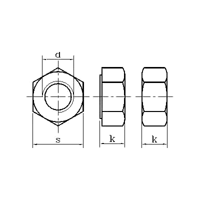 ASME/ANSI B18.2.2 (T6): صامولة سداسية ثقيلة لعام 2010