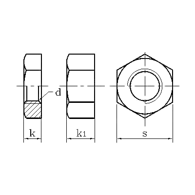 ASME/ANSI B18.2.2 (T9): صامولة تثبيت سداسية ثقيلة وصامولة تثبيت سداسية رفيعة ثقيلة لعام 2010