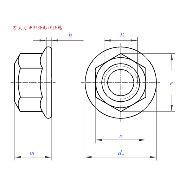 ASME B18.16.6:2017 صامولة القفل