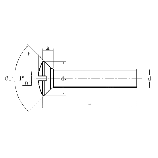ASME/ANSI B18.6.3:2010 برغي مثقوب برأس غاطس بيضاوي