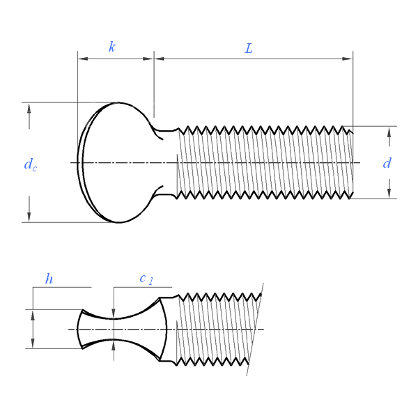 ASME/ANSI B18.17:1968 برغي جناح مربع