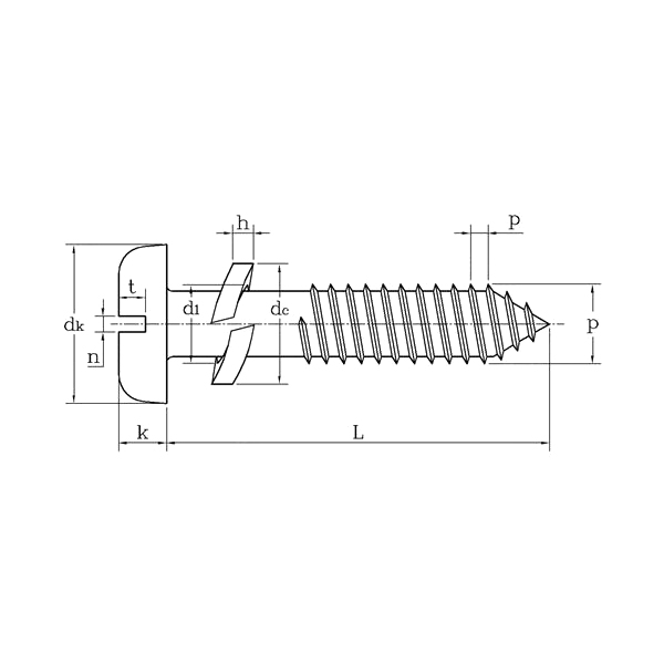ASME/ANSI B18.13.1M:2011 مجموعة غسالة زنبركية مشقوقة برأس مقلاة مترية