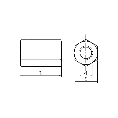 صامولة توصيل سداسية ASME/ANSI B18.2.2 T13