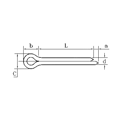 ASME/ANSI B18.8.1:2000 دبوس كوتر